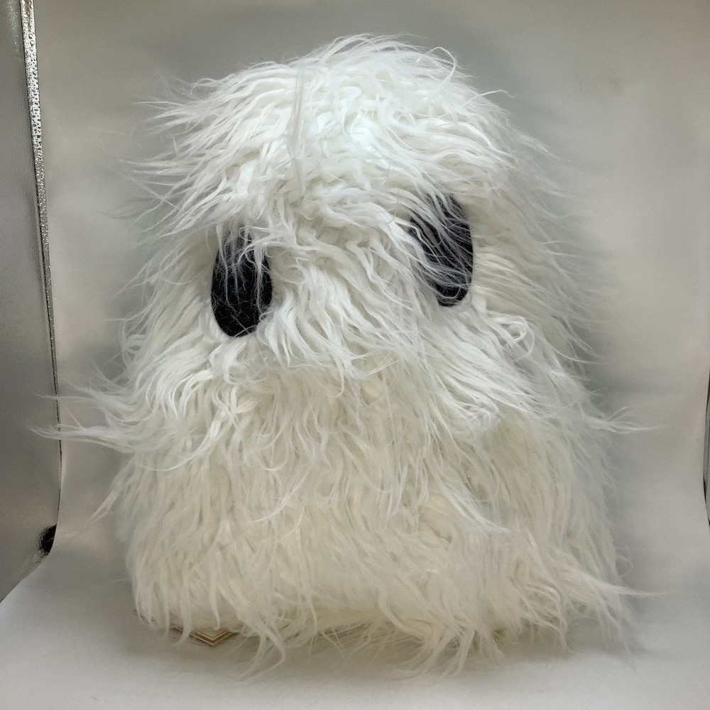 Pottery‎ Barn Teen Fluffy Ghost Throw Pillow 14"x12" Halloween NIP NWT